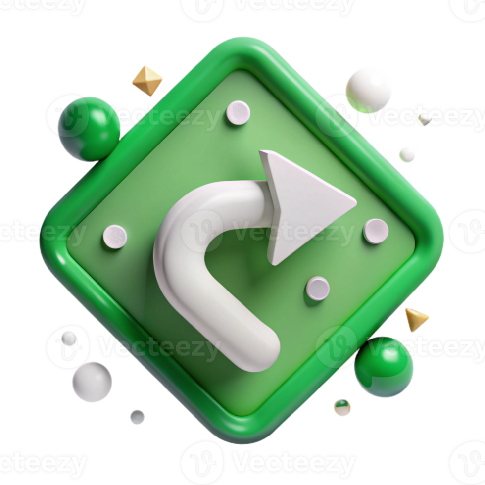 beautiful abstract Left Turn Only Arrow Green White Cutout for Traffic Flow high resolution png
