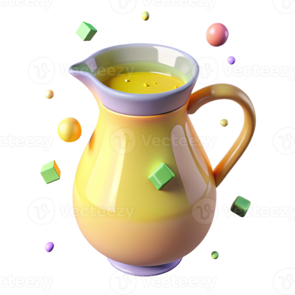 extraordinary creative Lemonade Pitcher Refreshing Drink Isolated for Summer Menus high resolution png