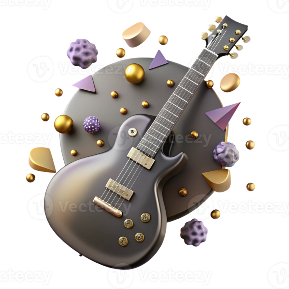 extraordinary creative Les Paul Guitar Silhouette Isolated for Guitarist Profiles original png