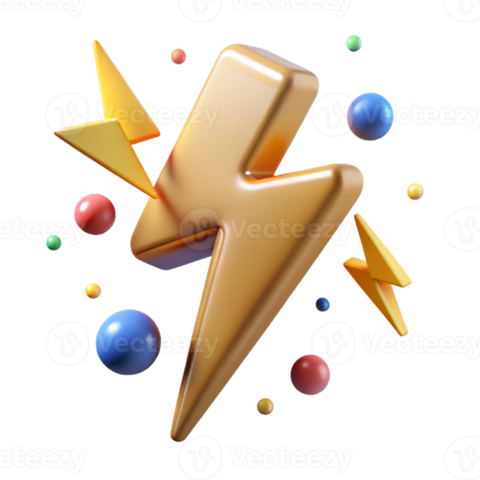 serene artistic Lightning Bolt Clipart Transparent for Design Use exclusive png