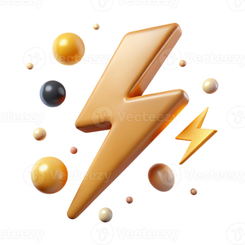 vibrant creative Lightning Bolt Clipart Transparent for Design Use exclusive png