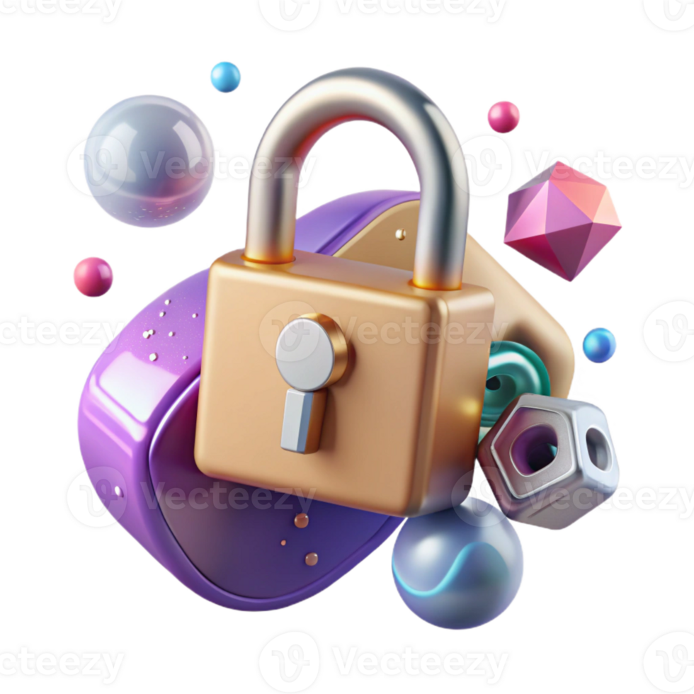 extraordinary artistic Lock Icon Security Protection Privacy Transparent for Data Safety authentic png