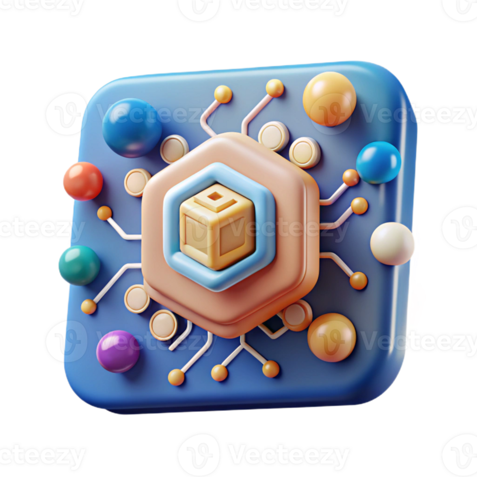 beautiful rustic Machine Learning Icon Cutout for Ai or Data Modeling authentic png