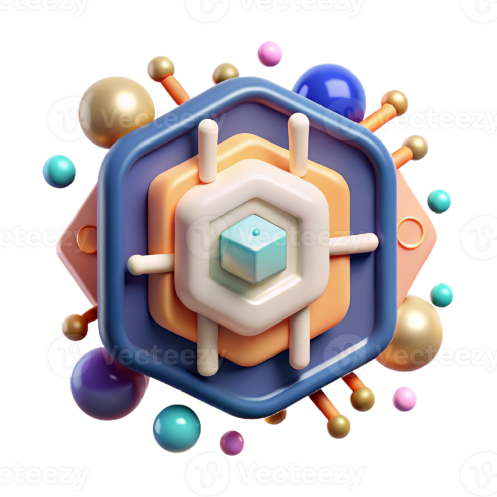 stunning rustic Machine Learning Icon Cutout for Ai or Data Modeling high quality png