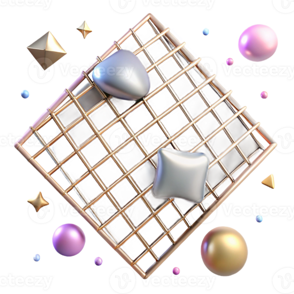 wonderful contemporary Metal Grid Pattern Cutout for Web Design Elements professional png