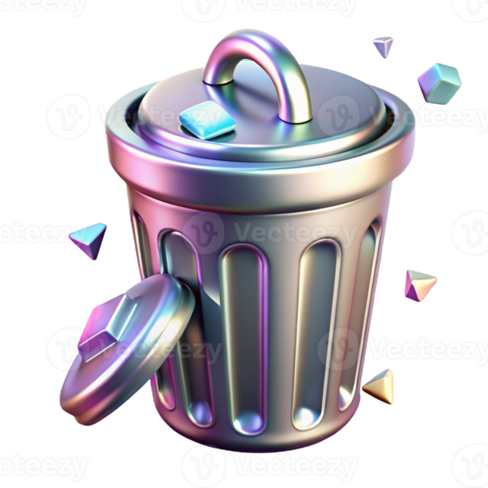 magnificent traditional Metal Trash Can Transparent for Waste Disposal Graphics exclusive png