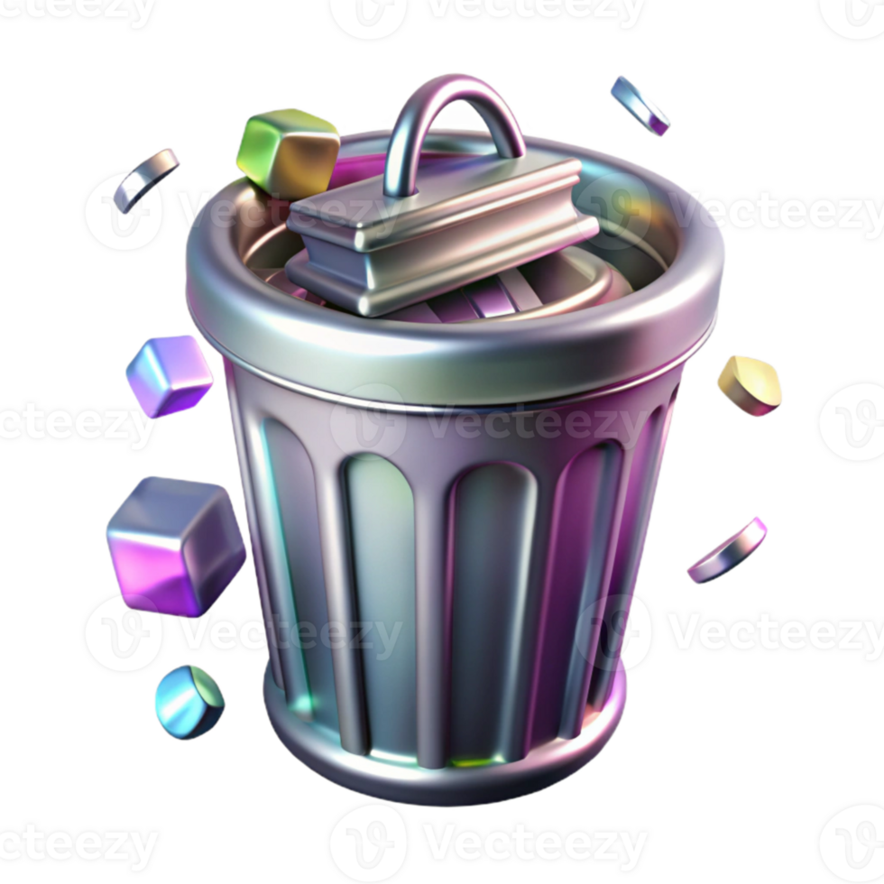 extraordinary rustic Metal Trash Can Transparent for Waste Disposal Graphics exclusive png