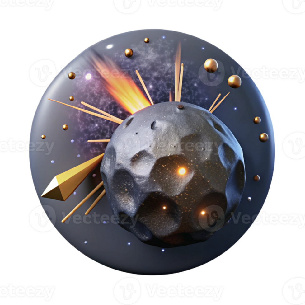 extraordinary abstract Meteor Shower Radiant Point Cutout for Night Sky Observation authentic png
