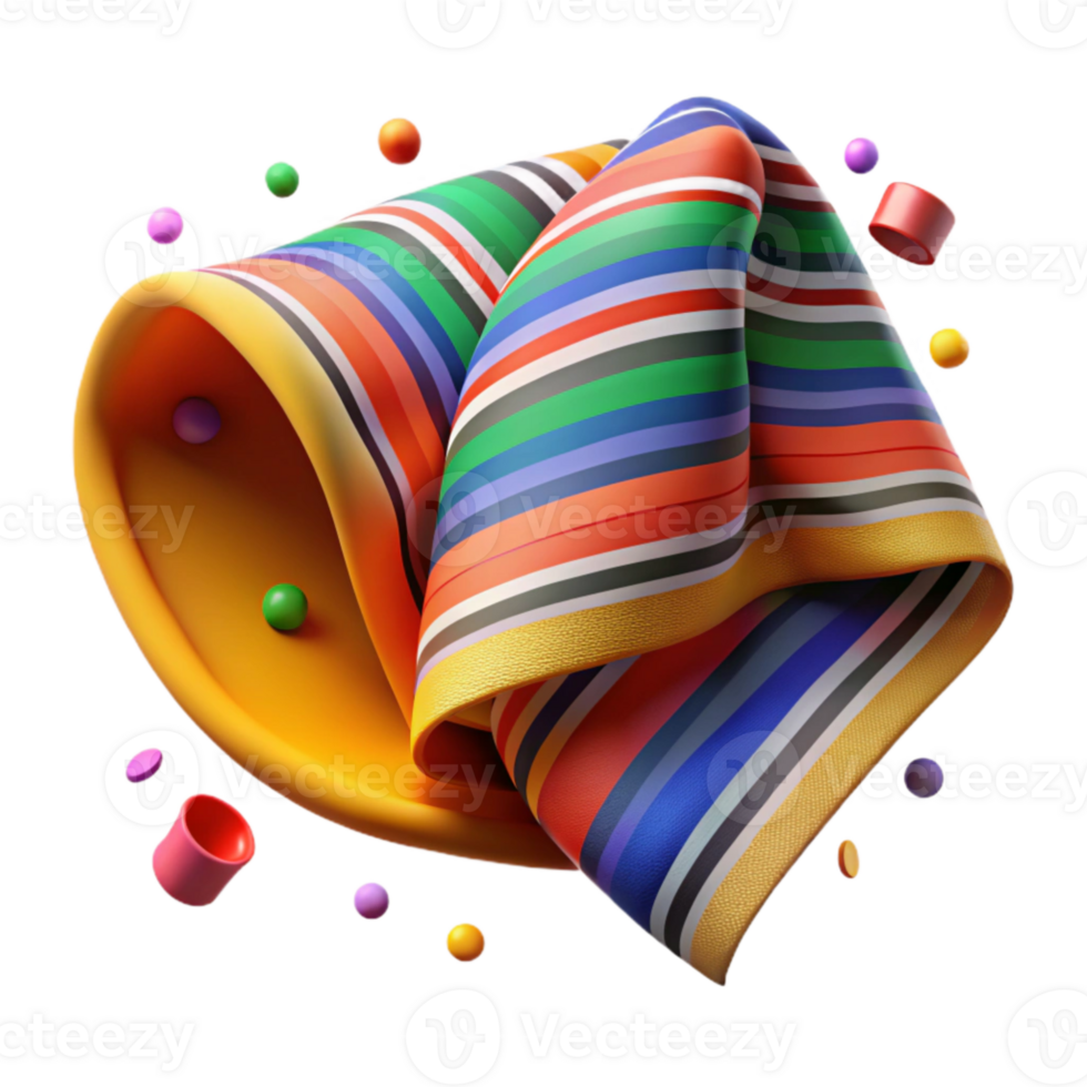 extraordinary creative Mexican Serape Blanket Textile Pattern Isolated original png