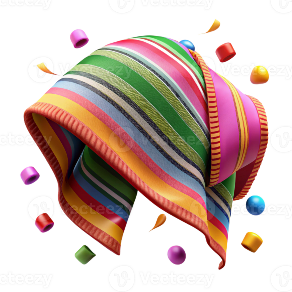 impressive creative Mexican Serape Blanket Textile Pattern Isolated png