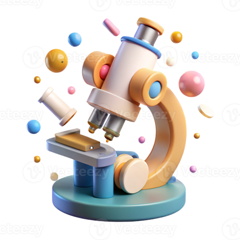 wonderful modern Microscope Science Icon Isolated for Laboratory Research high resolution png