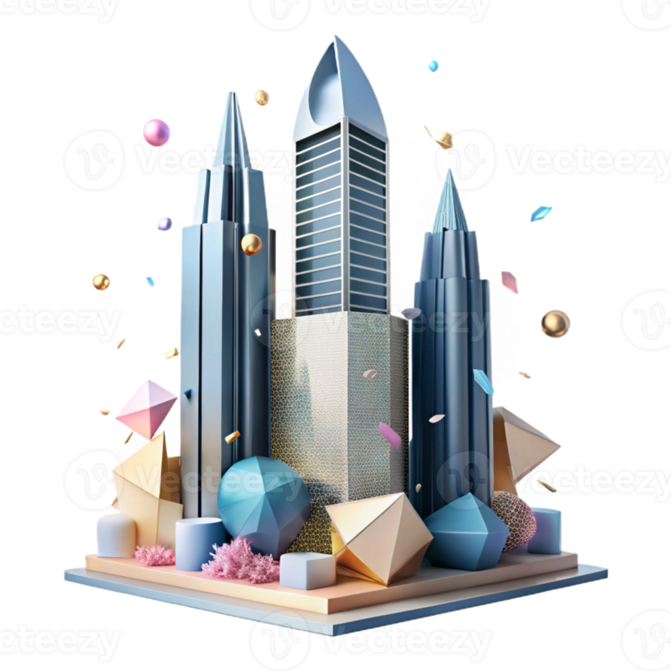 extraordinary contemporary Modern Architecture Skyscraper Silhouette Transparent detailed png