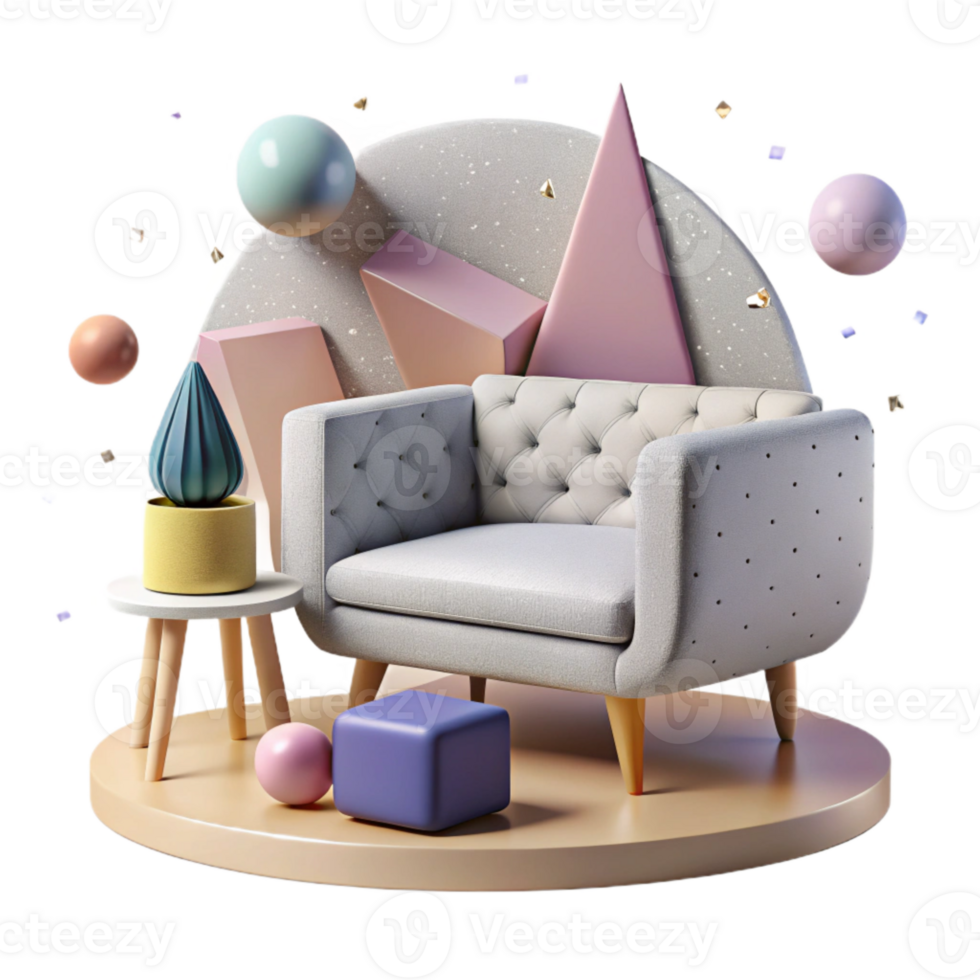 magnificent abstract Modern Furniture Silhouette Bundle Cutout for Contemporary Design high quality png