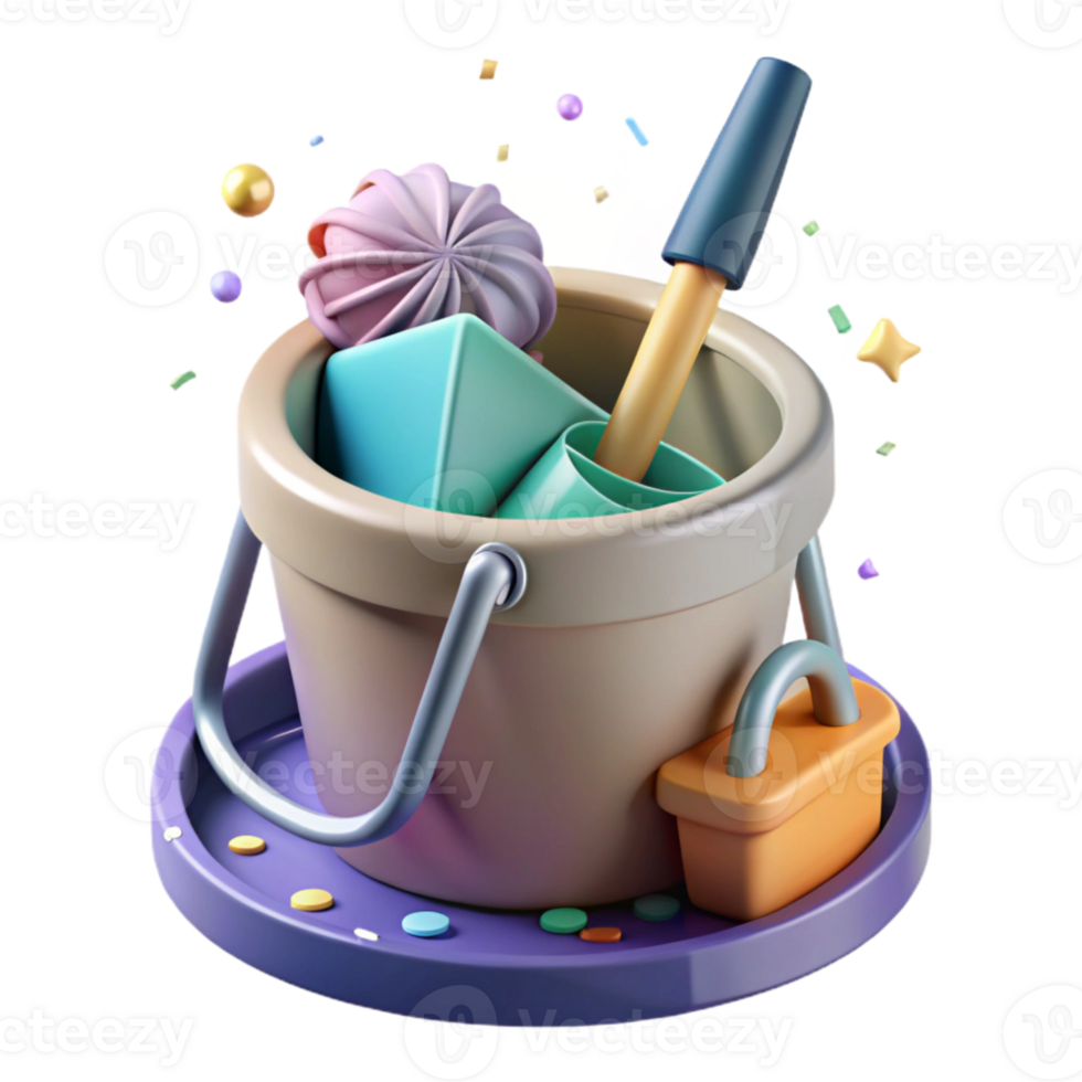 extraordinary artistic Mop Bucket with Wringer Cutout Floor Cleaning genuine png