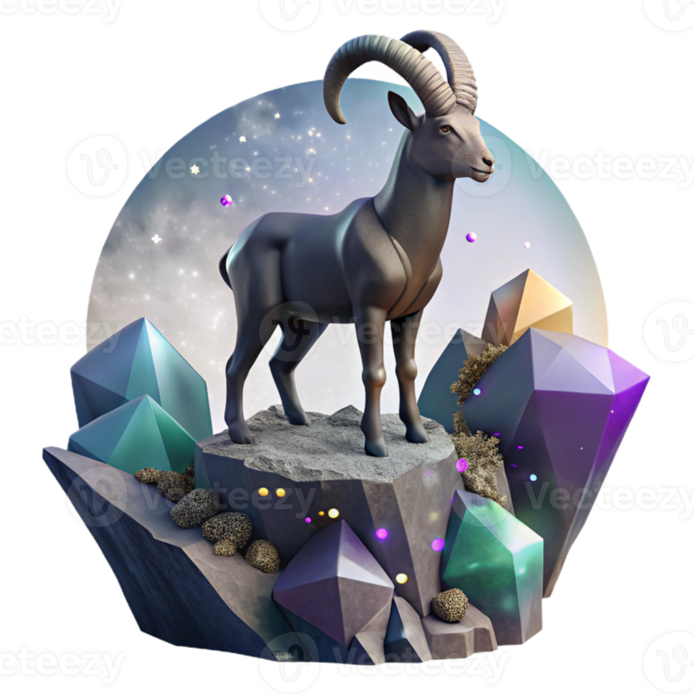 elegant classic Mountain Goat Silhouette Cliff Transparent Animal Design high quality png