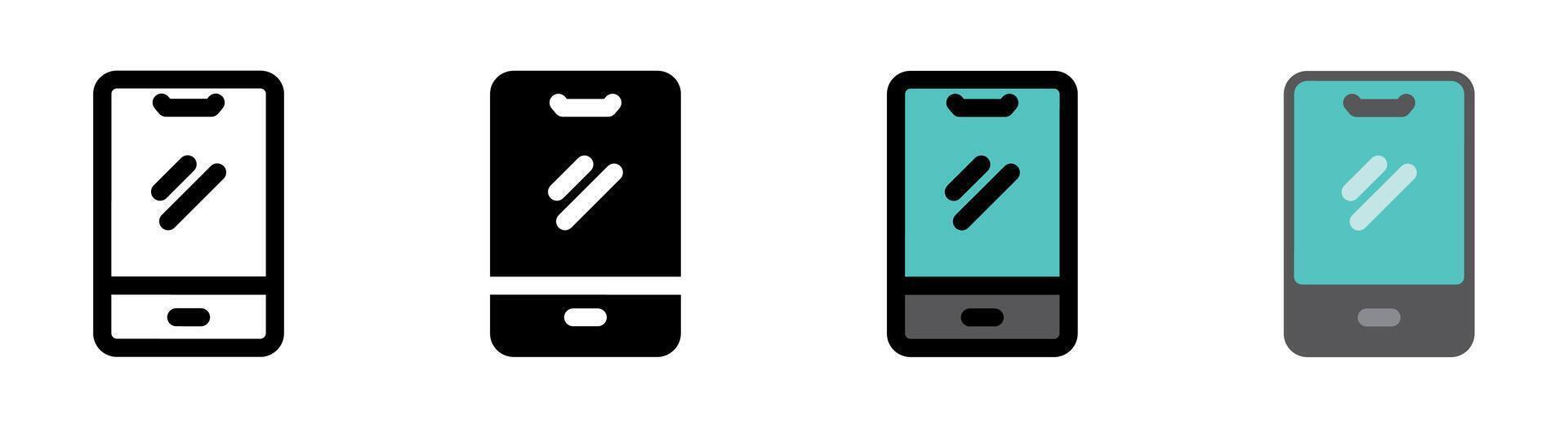 Modern and minimalist smartphone icon. Perfect for tech and communication apps. vector