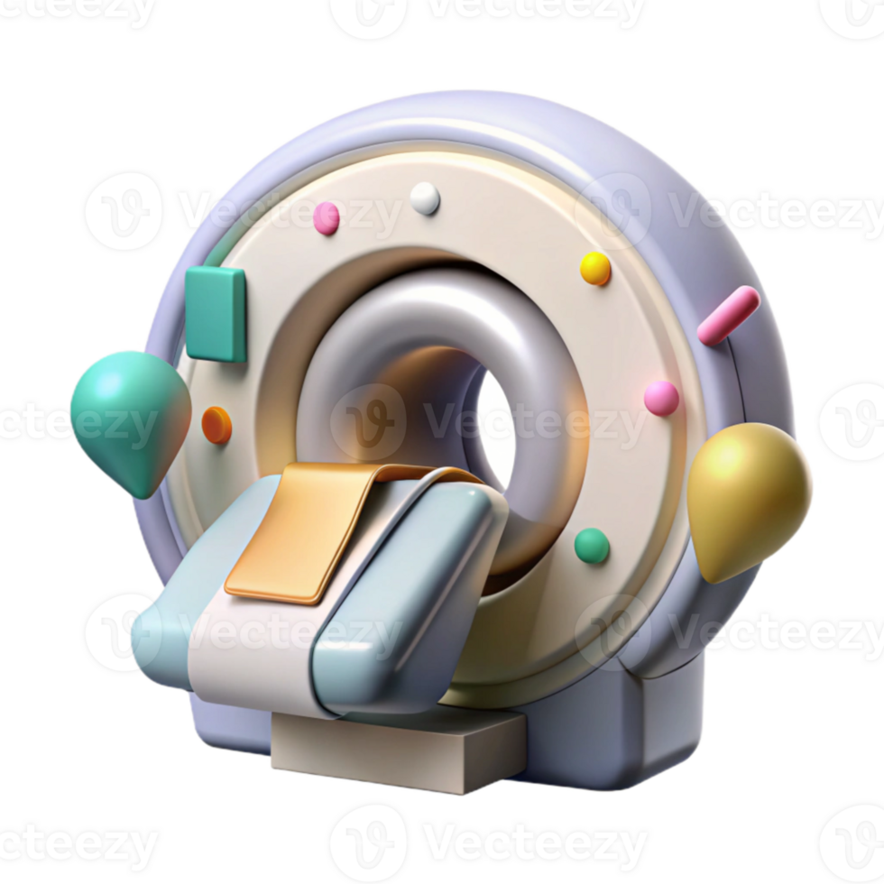 elegant contemporary Mri Scan Medical Diagnosis Icon Isolated for Healthcare Use detailed png