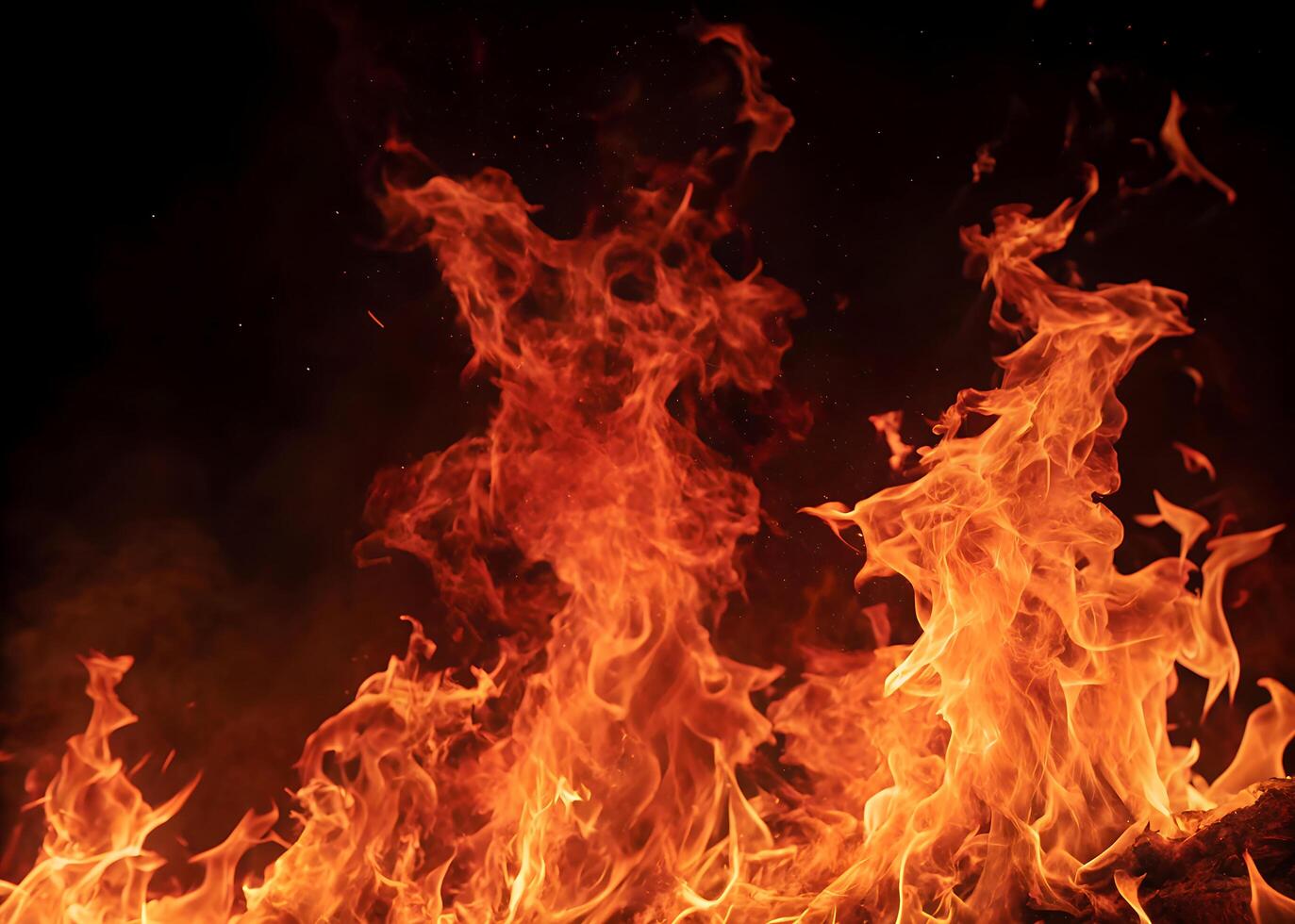 A fire background in red and orange tones creates an energetic and dramatic effect. photo