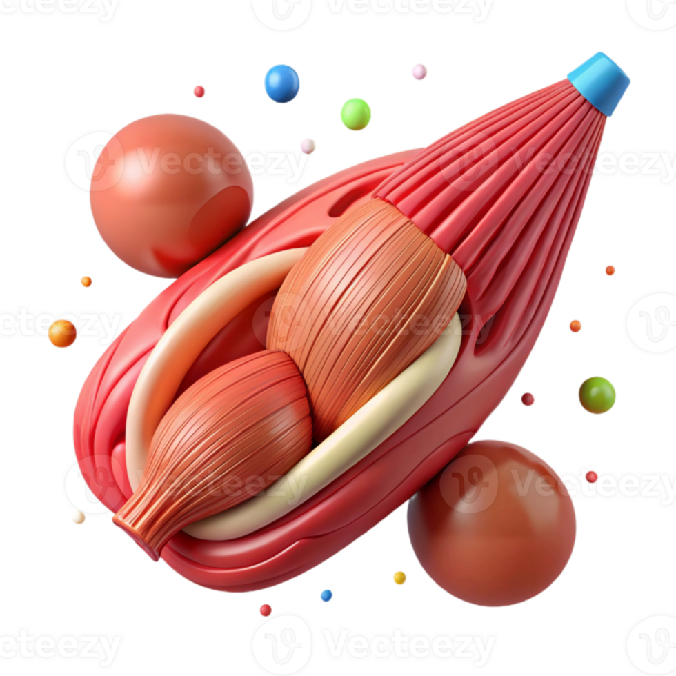 extraordinary traditional Muscle Fiber Anatomy Diagram Cutout for Human Biology Research original png