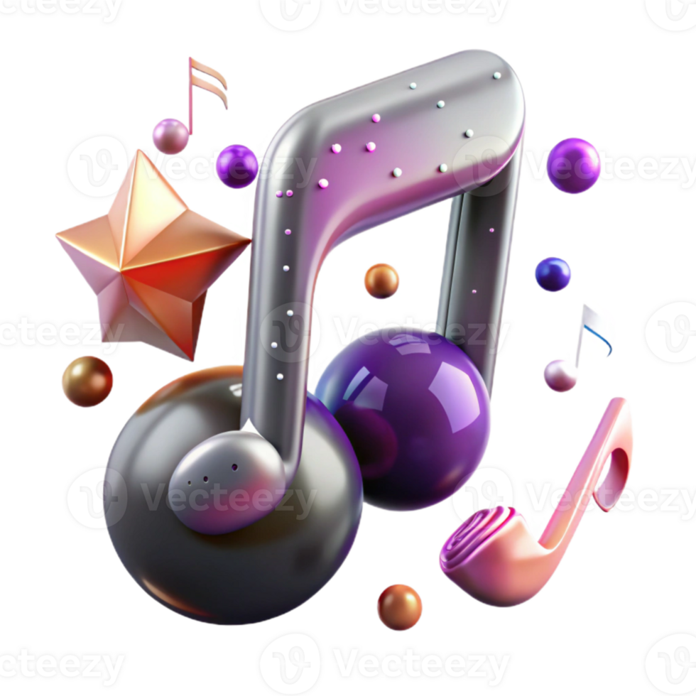 extraordinary modern Music Note Transparent Background for Musical Projects detailed png