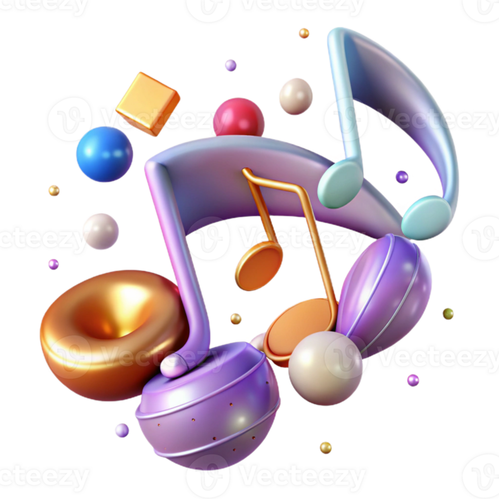 extraordinary contemporary Music Notes for Social Media Graphics authentic png