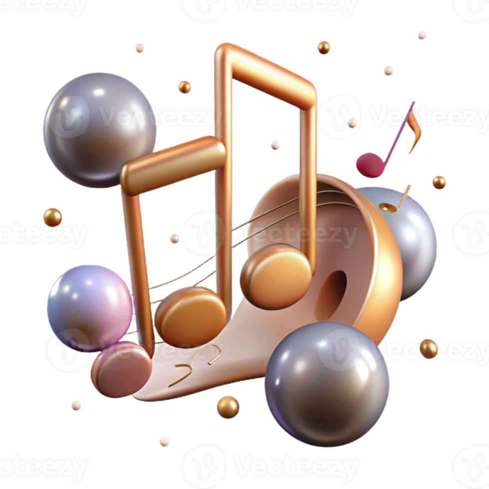 extraordinary abstract Music Notes for Social Media Graphics high quality png