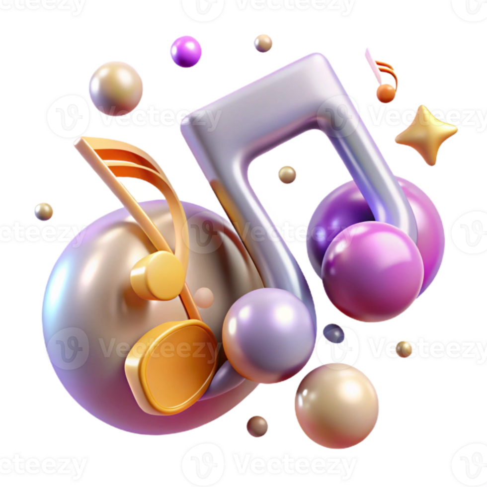 impressive modern Music Notes for Social Media Graphics high quality png