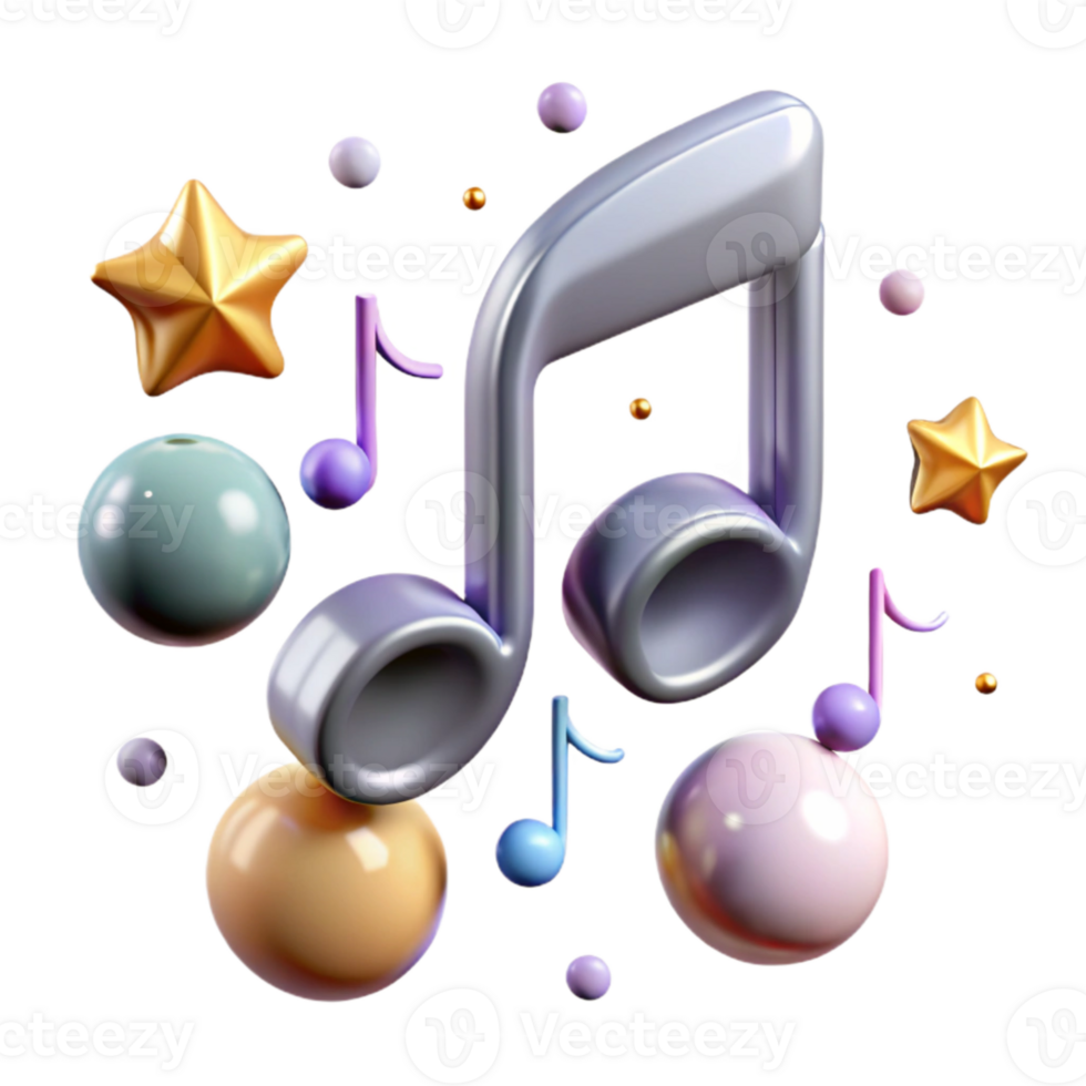 impressive artistic Music Notes for Social Media Graphics high quality png