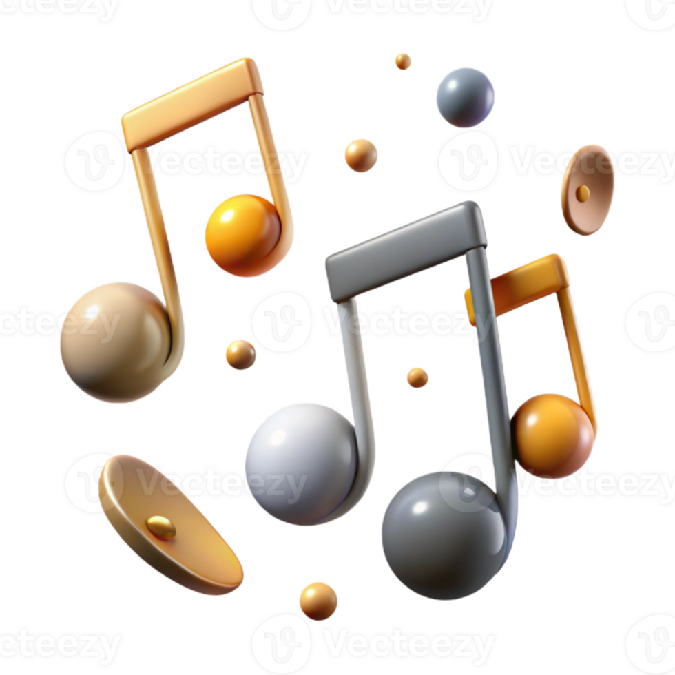 serene traditional Music Notes Texture Isolated for Music App Design high resolution png