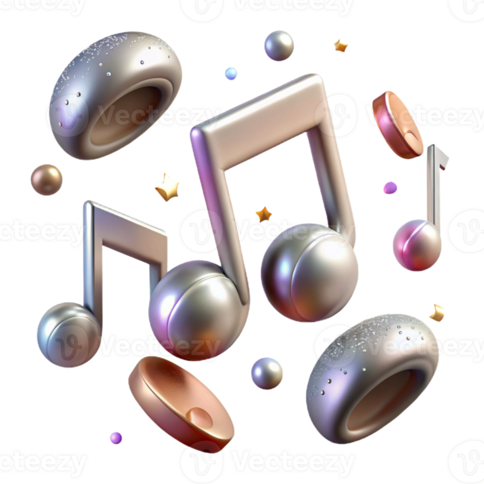 magnificent modern Music Notes Texture Isolated for Music App Design high quality png