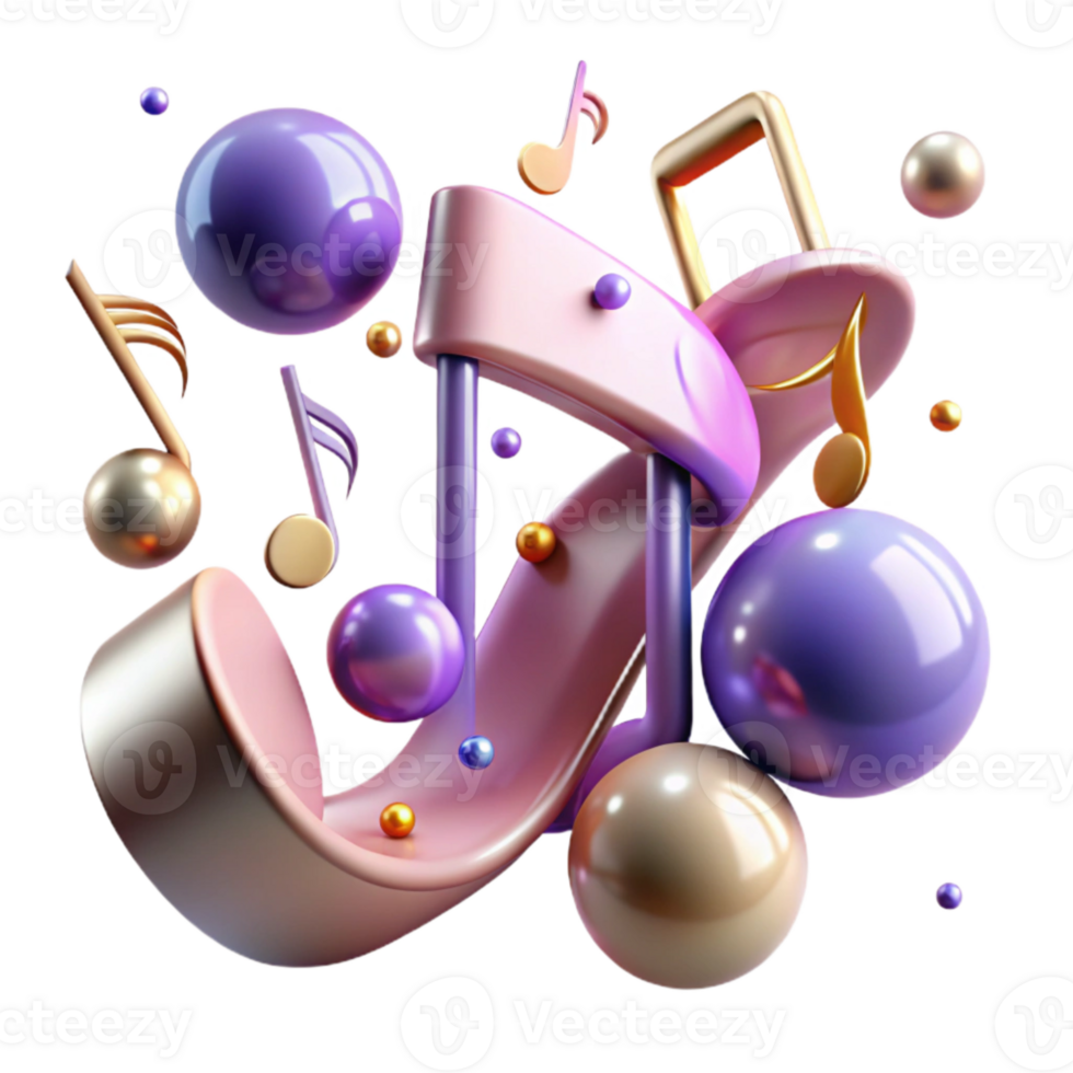 wonderful creative Music Notes Design Element for Visual Arts exclusive png