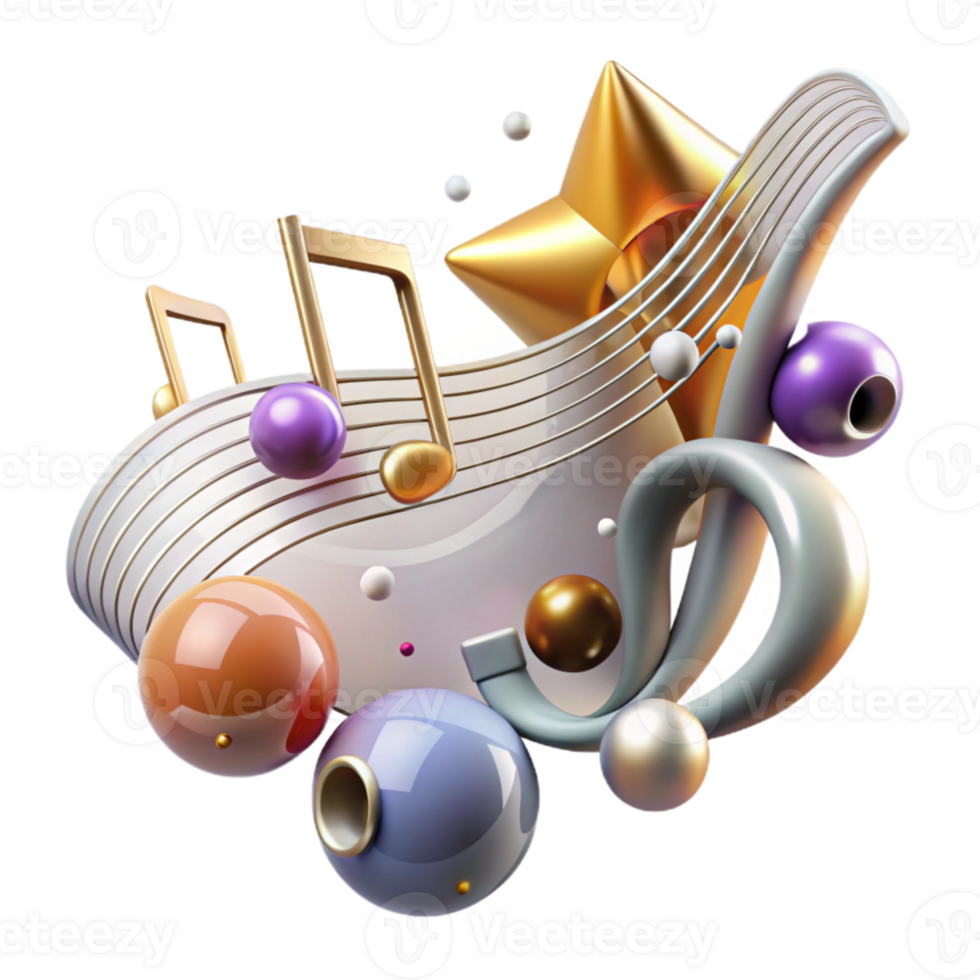 extraordinary classic Music Notes Staff for Music Composition Software png