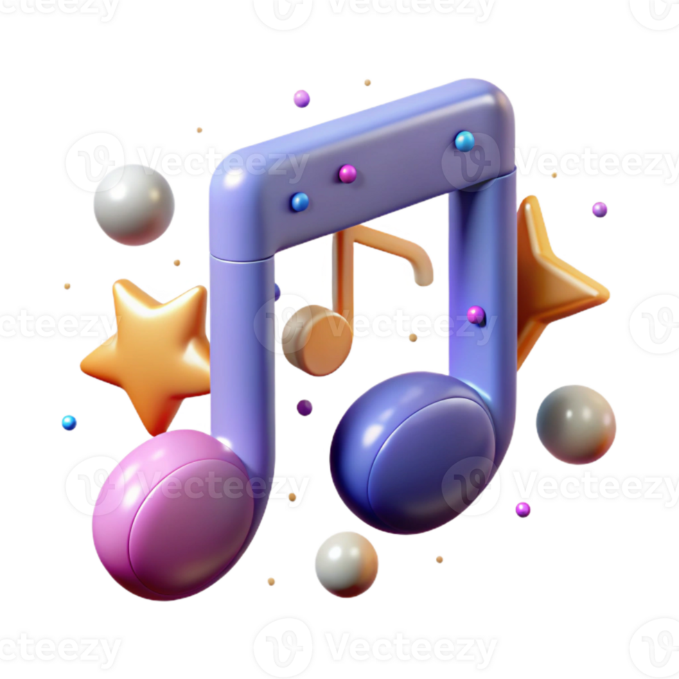 wonderful rustic Music Notes Icon Isolated for Music Websites premium png