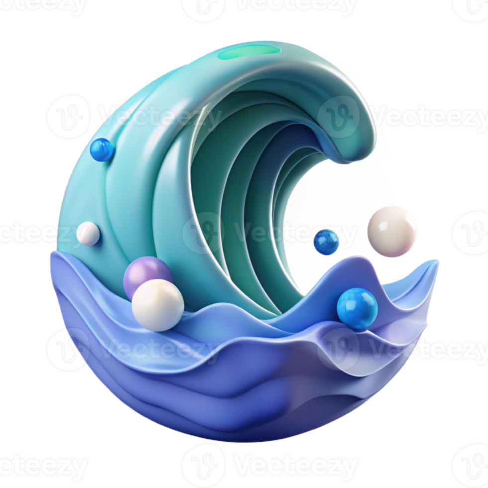 beautiful minimalist Ocean Wave Crest Icon Transparent for Navigation Apps genuine png