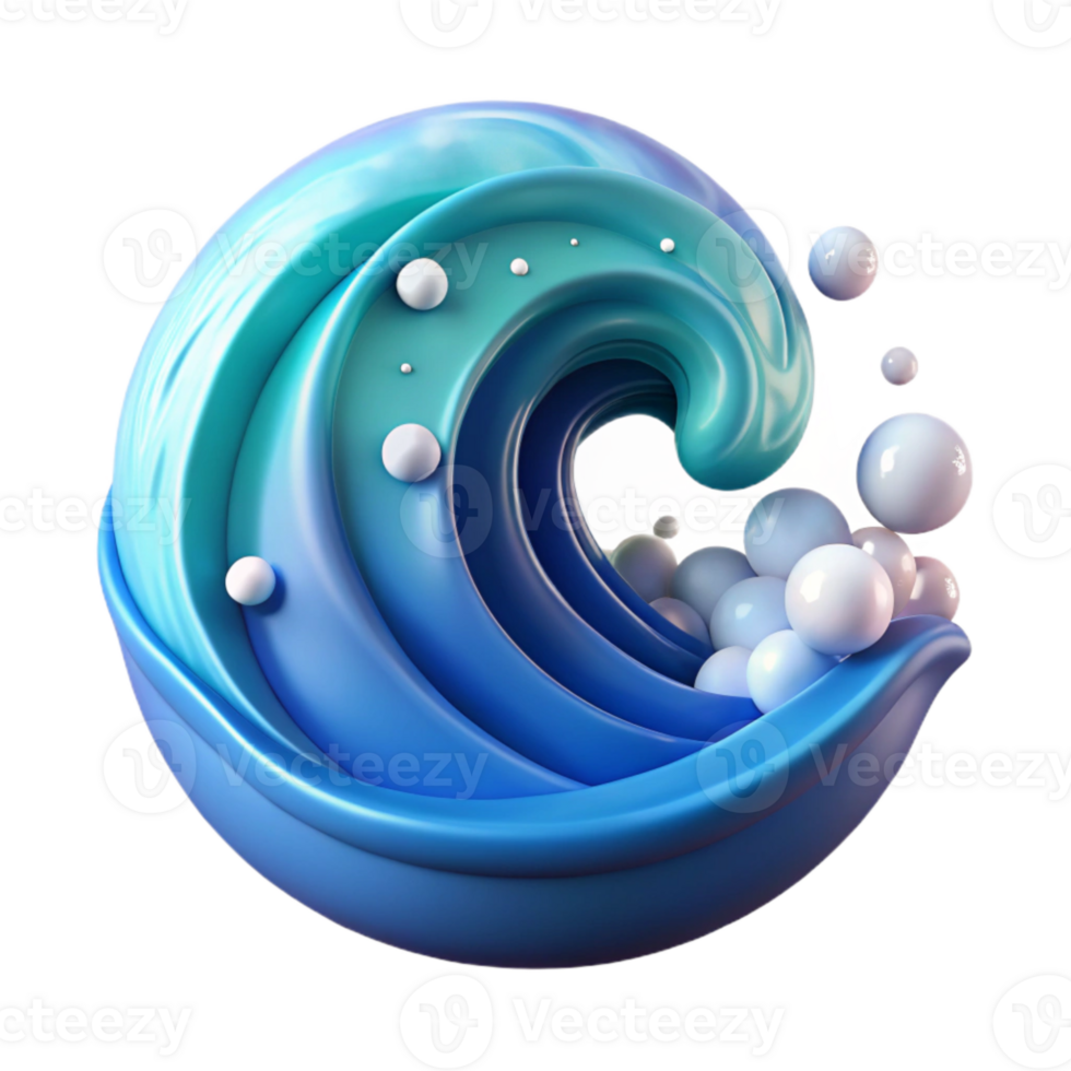 impressive creative Ocean Wave Crest Icon Transparent for Navigation Apps high quality png