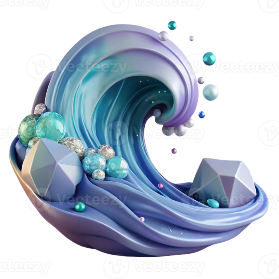extraordinary vintage Ocean Wave Digital Illustration Transparent for Graphic Design genuine png