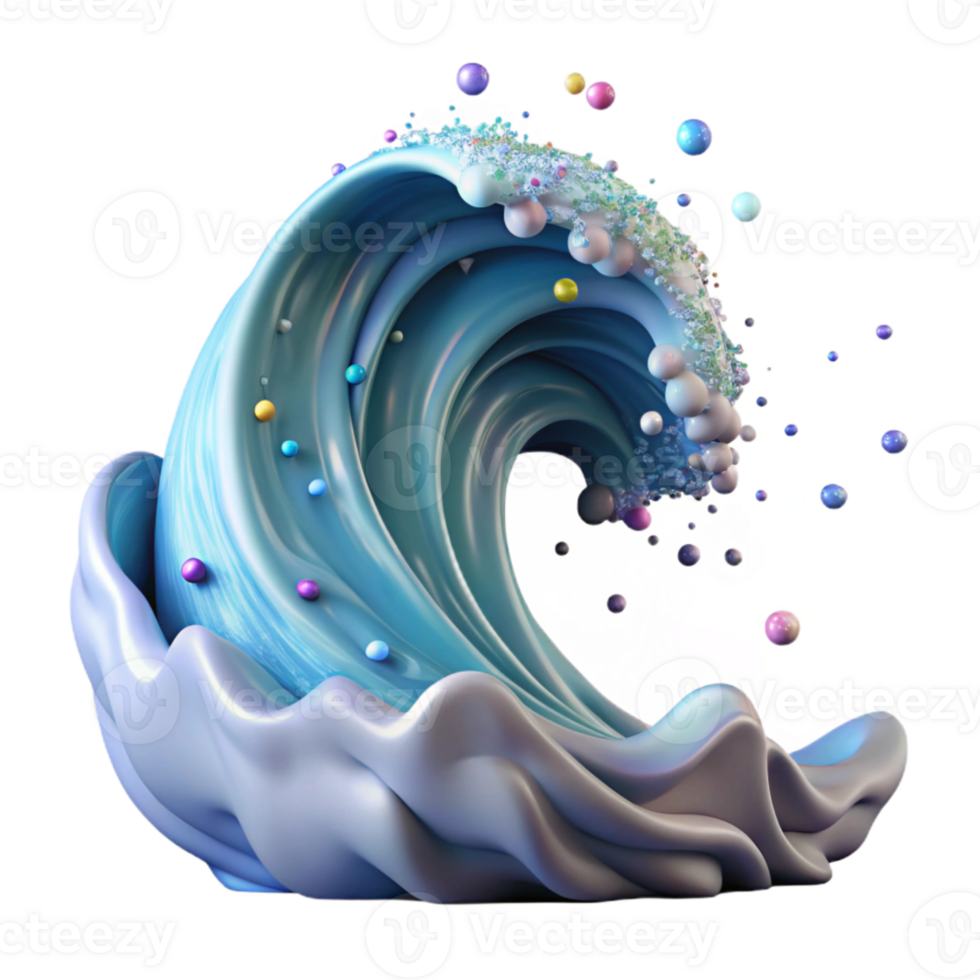 serene traditional Ocean Wave Powerful and Dramatic Isolated for Intense ry professional png
