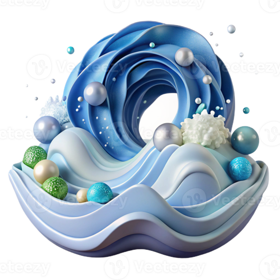 impressive abstract Ocean Waves Nature Background Isolated for Coastal Designs png