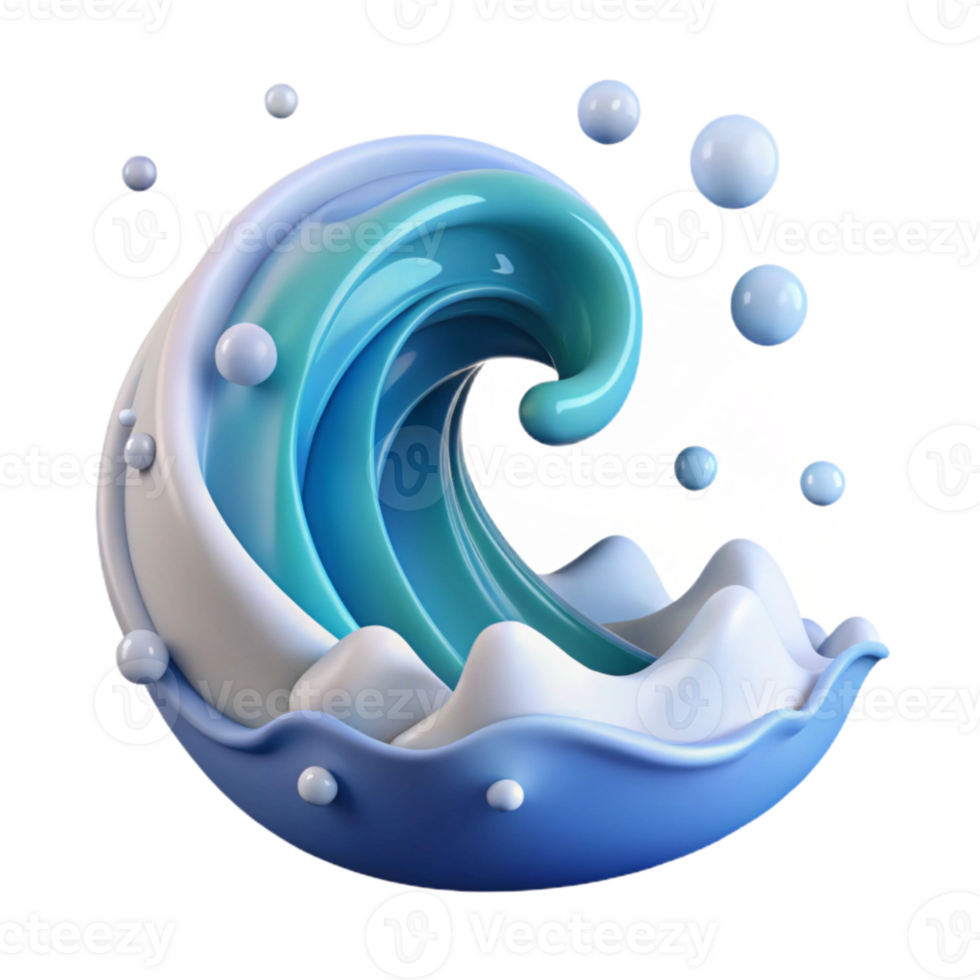 magnificent abstract Ocean Wave Turbulent and Chaotic Cutout for Action Scenes professional png