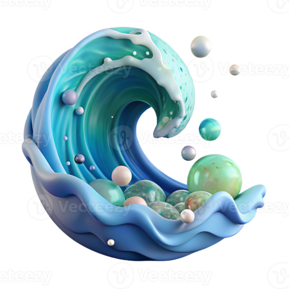 impressive traditional Ocean Wave Visual Element Cutout for Web Design authentic png
