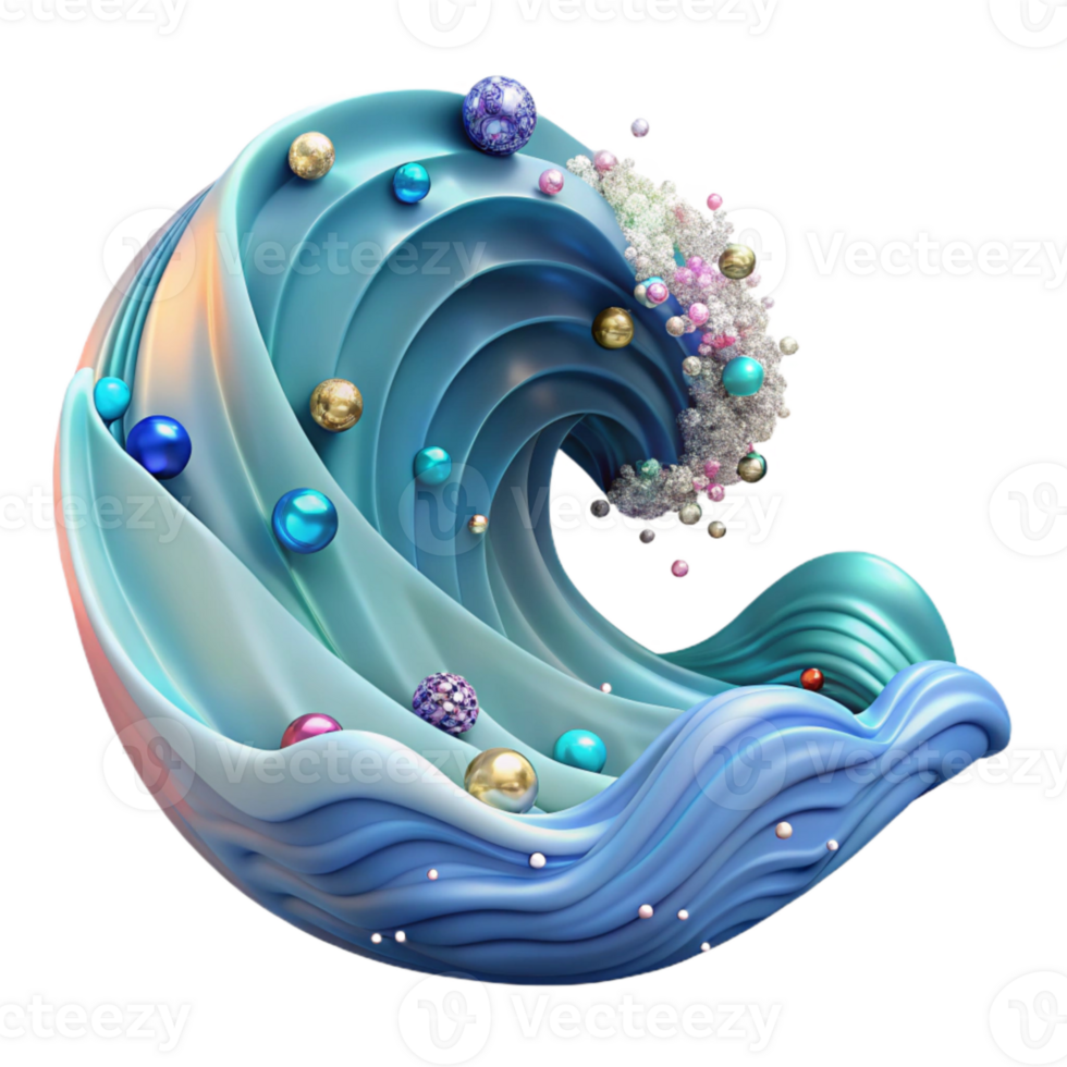 magnificent rustic Ocean Wave Pattern Cutout for Surface Designs premium png