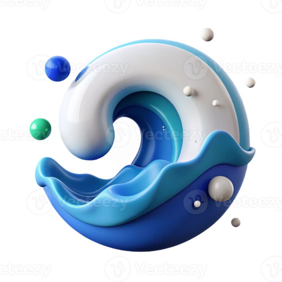 impressive vintage Ocean Wave Icon Minimalist Cutout for Mobile Apps premium png
