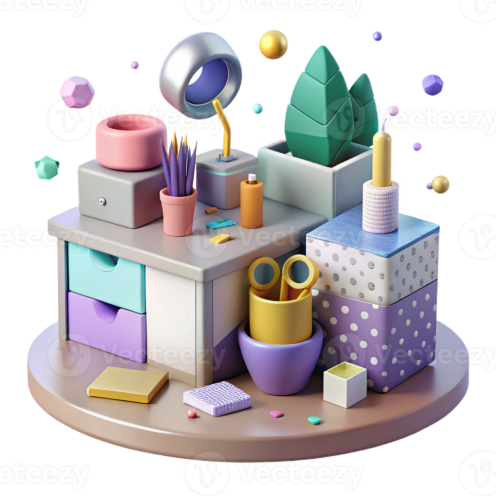 stunning abstract Office Supplies Desk Organization Cutout for Workspace Essentials genuine png