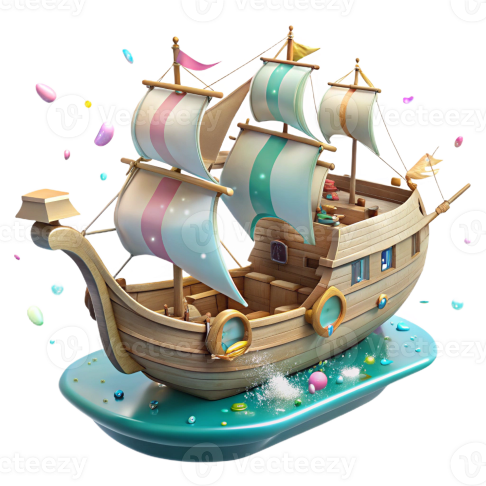 serene traditional Old Ship Sailing on Ocean Transparent for Maritime History high resolution png
