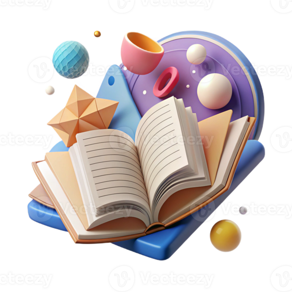 extraordinary minimalist Open Book Showing Text Cutout for Educational Resources original png