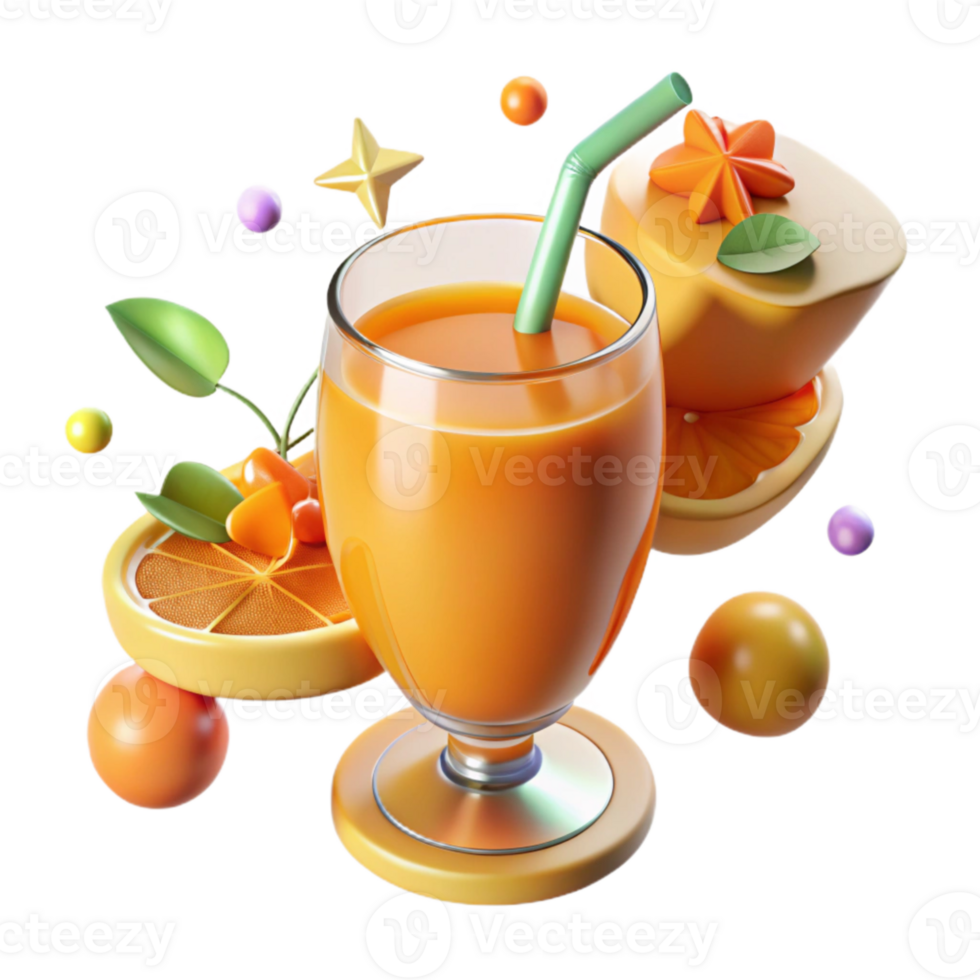 serene traditional Orange Juice Beverage Refreshing Drink Cutout for Breakfast Menus exclusive png