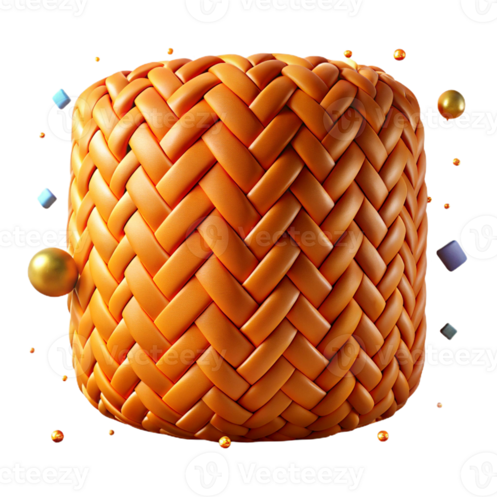 stunning vintage Orange Herringbone Woven Texture Transparent for Craft Projects genuine png