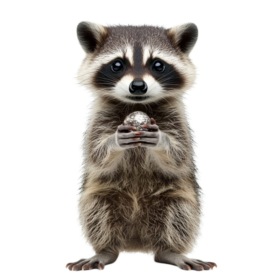 Adorable Standing Raccoon png