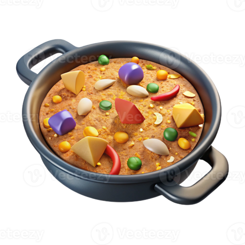 magnificent creative Paella Isolated for Spanish Food Menu high resolution png