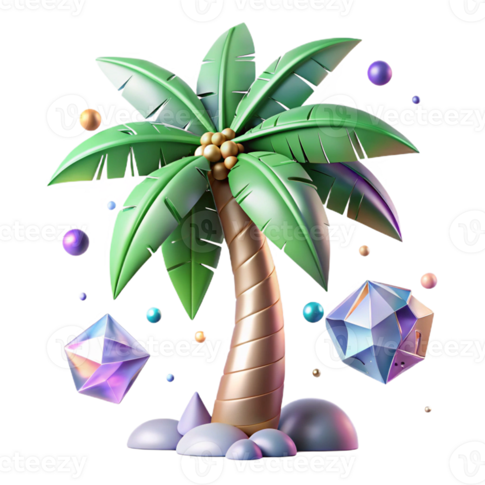 serene rustic Palm Tree Silhouette Isolated for Tropical Designs png